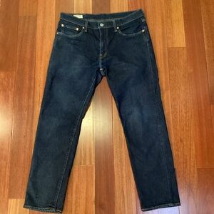Levi’s - Men’s 502 Taper Fit Premium Jeans Dark Blue Wash - 33x30